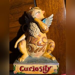 Jim Shore "Curiousity"  Whimsical Cat Angel.